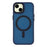 For iPhone 14  /  13 Case Compatible with MagSafe Skin-Touch PC + TPU Phone Cover - Navy Blue - 3