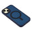 For iPhone 14  /  13 Case Compatible with MagSafe Skin-Touch PC + TPU Phone Cover - Navy Blue - 4