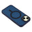 For iPhone 14  /  13 Case Compatible with MagSafe Skin-Touch PC + TPU Phone Cover - Navy Blue - 5