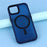 For iPhone 14  /  13 Case Compatible with MagSafe Skin-Touch PC + TPU Phone Cover - Navy Blue - 6