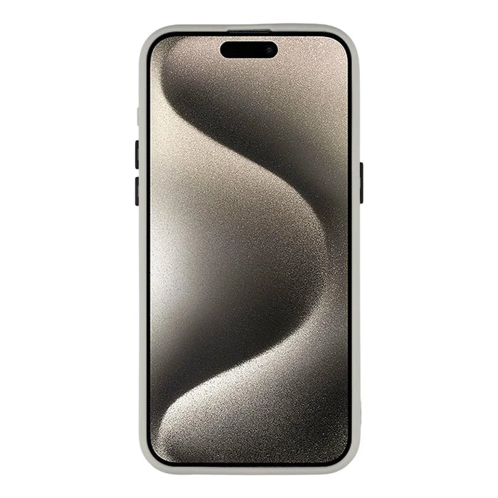 For iPhone 15 Pro Case Compatible with MagSafe Skin-Touch PC + TPU Phone Cover - Titanium Grey - 2