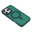 For iPhone 16 Pro Case Compatible with MagSafe Skin-Touch PC + TPU Phone Cover - Green - 5
