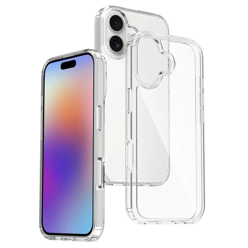 For iPhone 17 Case Anti-Scratch TPU + Acrylic Clear Back Phone Cover - Transparent - 1