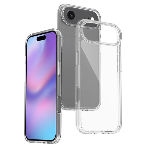 For iPhone Air Case Anti-Scratch TPU + Acrylic Clear Back Phone Cover - Transparent - 1
