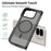 For Google Pixel 10 Pro Fold Magnetic Case TPU Frame Acrylic Back Phone Cover Skin Touch - Black - 2
