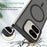 For Google Pixel 10 Pro Fold Magnetic Case TPU Frame Acrylic Back Phone Cover Skin Touch - Black - 3