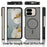For Google Pixel 10 Pro Fold Magnetic Case TPU Frame Acrylic Back Phone Cover Skin Touch - Black - 6
