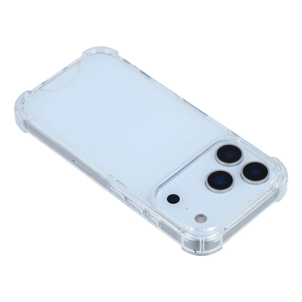 For iPhone 18 Pro / 17 Pro Case Reinforced Corners TPU Frame + Acrylic Back Phone Cover - 5