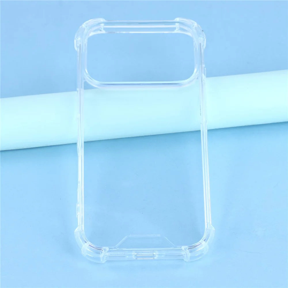 For iPhone 18 Pro / 17 Pro Case Reinforced Corners TPU Frame + Acrylic Back Phone Cover - 6