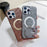 For iPhone 16 Pro Max Magnetic Case with Kickstand Glitter Electroplated TPU + PC Phone Cover - Blue - 7