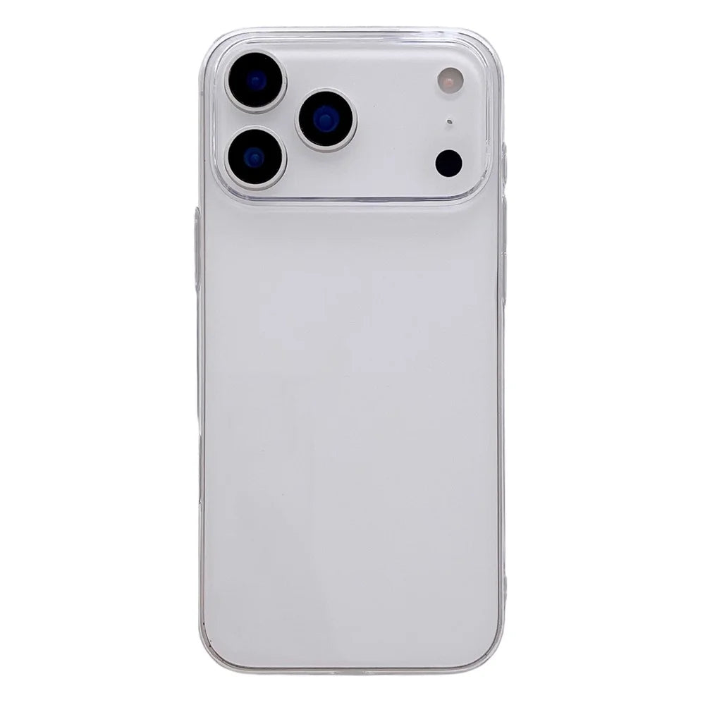 For iPhone 17 Pro Crystal Clear Case Shockproof Hard PC Phone Back Cover - Transparent - 1