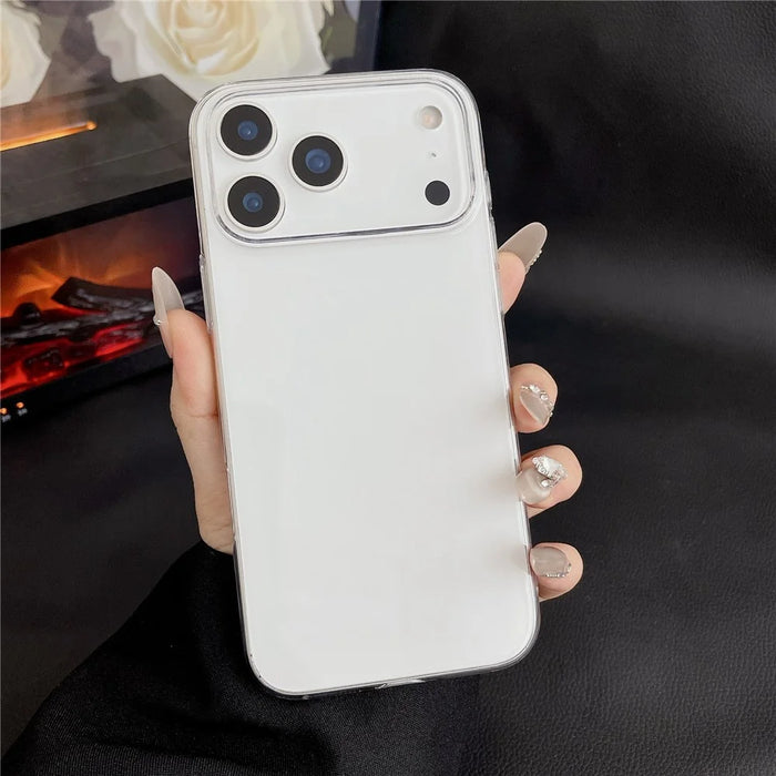 For iPhone 17 Pro Max Crystal Clear Case Shockproof Hard PC Phone Back Cover - Transparent - 2