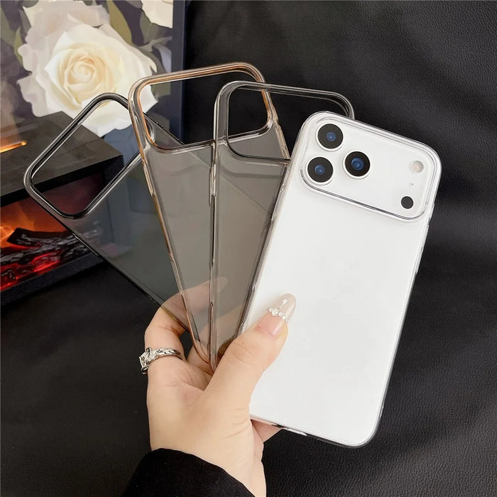 For iPhone 17 Pro Max Crystal Clear Case Shockproof Hard PC Phone Back Cover - Transparent - 7