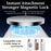 For iPhone 17 Magnetic Case 2.0mm Scratch Resistant TPU + PC Clear Phone Cover - 5