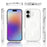 For iPhone 17 Magnetic Case 2.0mm Scratch Resistant TPU + PC Clear Phone Cover - 7