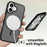 For iPhone 17 Case Compatible with MagSafe TPU Frame Acrylic Back Phone Cover Skin Touch - Black - 4