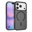 For iPhone 18 Pro / 17 Pro Case Compatible with MagSafe TPU Frame Acrylic Back Phone Cover Skin Touch - Black - 1