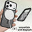 For iPhone 18 Pro / 17 Pro Case Compatible with MagSafe TPU Frame Acrylic Back Phone Cover Skin Touch - Black - 5