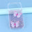 For iPhone 17 Pro Case Epoxy PVC Butterfly TPU Aesthetics Phone Cover - Pink - 6