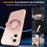 For iPhone 17 Case Compatible with MagSafe Ring Holder Kickstand TPU + PC Phone Cover - Pink - 2