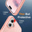 For iPhone 17 Case Compatible with MagSafe Ring Holder Kickstand TPU + PC Phone Cover - Pink - 6