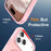 For iPhone 17 Pro Case Compatible with MagSafe Ring Holder Kickstand TPU + PC Phone Cover - Pink - 7