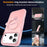 For iPhone 17 Pro Max Case Compatible with MagSafe Ring Holder Kickstand TPU + PC Phone Cover - Pink - 4