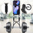 For Google Pixel 10 Pro XL Liquid Silicone Case  Phone Back Cover with Card Holder and Short Strap - Black - 4