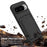 For Google Pixel 10 Liquid Silicone Case  Phone Back Cover with Card Holder and Short Strap - Black - 5