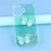 For iPhone 17 Case Epoxy PVC Butterfly TPU Aesthetics Phone Cover - Green - 6