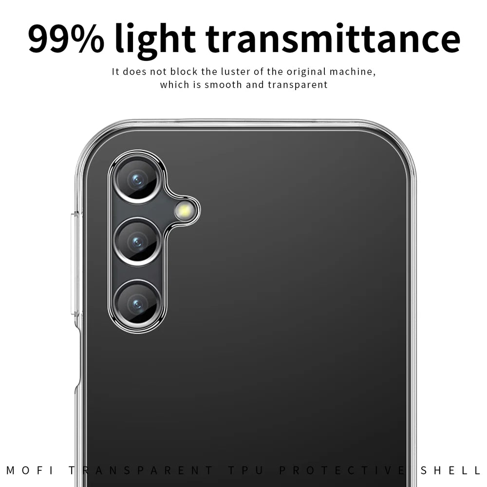 MOFI For Samsung Galaxy A17 5G / A17 4G Clear Phone Case  Ultra-Thin TPU Phone Back Cover - Transparent - 4