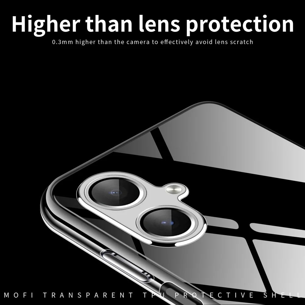 MOFI For Samsung Galaxy A07 4G Clear Phone Case  Ultra-Thin TPU Phone Back Cover - Transparent - 3