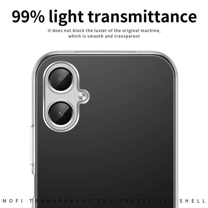 MOFI For Samsung Galaxy A07 4G Clear Phone Case  Ultra-Thin TPU Phone Back Cover - Transparent - 4