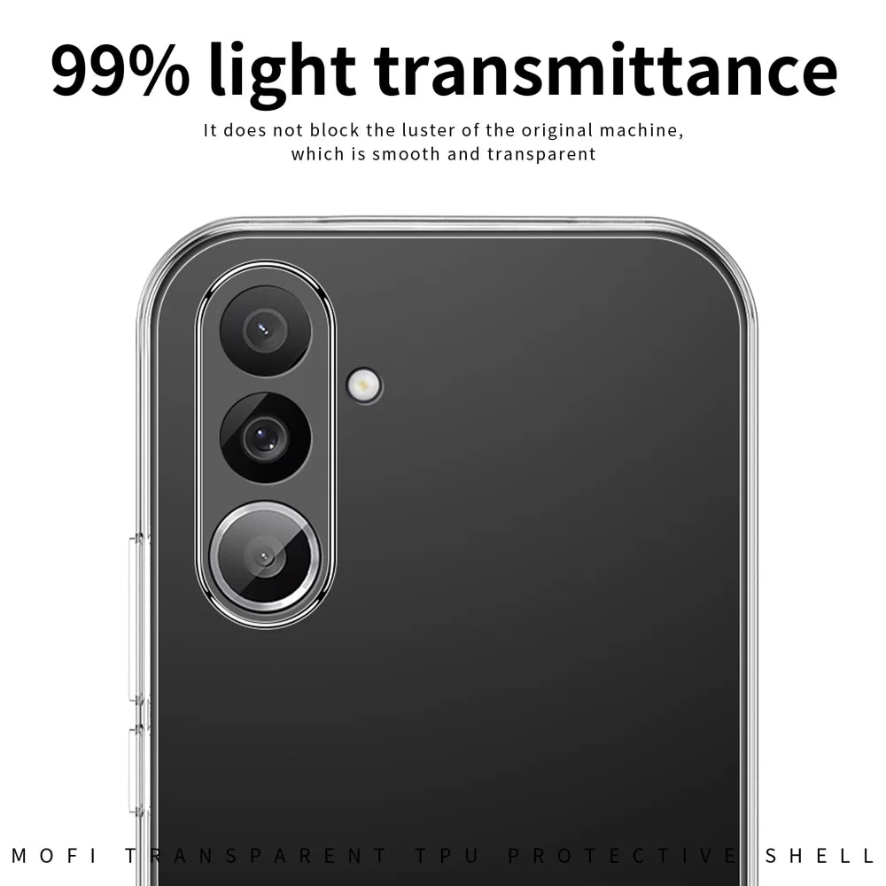 MOFI For Samsung Galaxy M56 5G Clear Phone Case  Ultra-Thin TPU Phone Back Cover - Transparent - 4