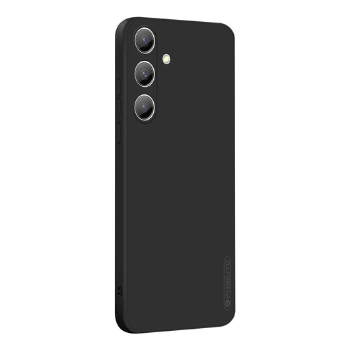 PINWUYO For Samsung Galaxy S25 FE Phone Case  Soft Matte TPU Mobile Back Cover - Black - 1