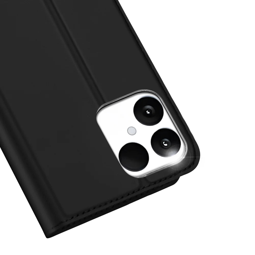 DUX DUCIS For Fairphone 6 Case  Skin Pro Series Leather Stand Cover Card Holder - Black - 3
