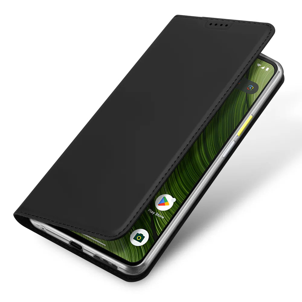DUX DUCIS For Fairphone 6 Case  Skin Pro Series Leather Stand Cover Card Holder - Black - 4
