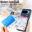 For Google Pixel 10 Pro XL Leather Phone Cover with RFID Blocking Zipper Card Bag Kickstand - Blue - 6