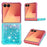 For Samsung Galaxy Z Flip7 5G TPU Case Gradient Quicksand Phone Back Cover - Pink+Sky Blue - 2
