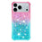 For iPhone 18 Pro Max / 17 Pro Max TPU Case Gradient Quicksand Phone Back Cover - Pink+Sky Blue - 2