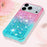 For iPhone 18 Pro / 17 Pro TPU Case Gradient Quicksand Phone Back Cover - Pink+Sky Blue - 6