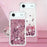 For iPhone Air TPU Case Glitter Quicksand Shockproof Phone Back Cover - Rose Gold / Hearts - 7