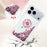 For iPhone 18 Pro Max / 17 Pro Max TPU Case with Kickstand Quicksand Shockproof Cover - Rose Gold / Hearts - 4