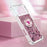 For iPhone 18 Pro Max / 17 Pro Max TPU Case with Kickstand Quicksand Shockproof Cover - Rose Gold / Hearts - 6