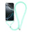 For iPhone 17 Pro Case Cute Bling TPU Epoxy Phone Cover with Lanyard - Green - 2