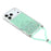 For iPhone 17 Pro Case Cute Bling TPU Epoxy Phone Cover with Lanyard - Green - 3
