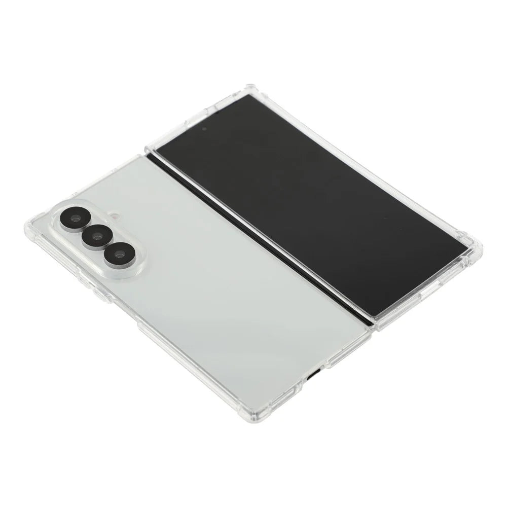 For Samsung Galaxy Z Fold7 5G Case Crystal Clear TPU Phone Cover with Reinforced Corner - 5