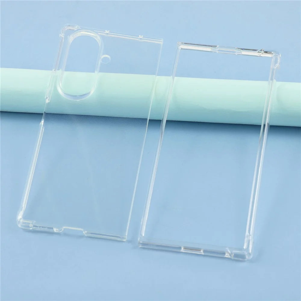For Samsung Galaxy Z Fold7 5G Case Crystal Clear TPU Phone Cover with Reinforced Corner - 6
