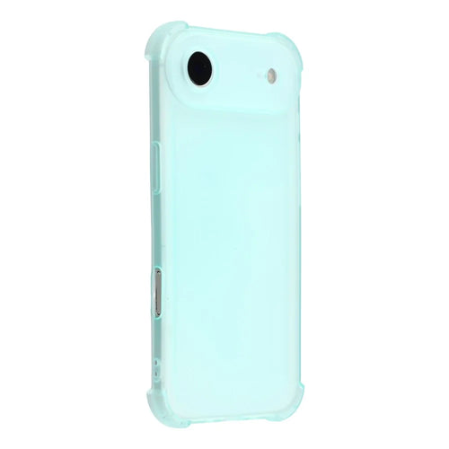 For iPhone Air Case Skin Touch Matte TPU Phone Back Cover Precise Cutouts - Transparent Green - 1