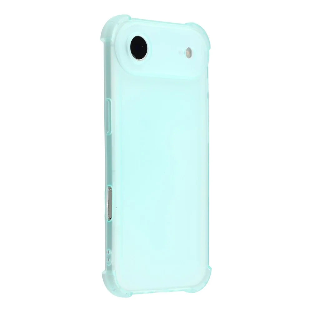 For iPhone Air Case Skin Touch Matte TPU Phone Back Cover Precise Cutouts - Transparent Green - 1